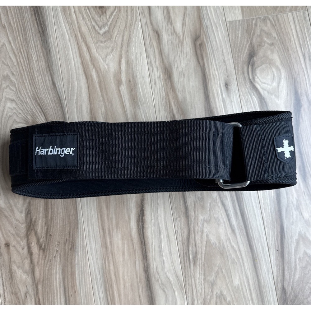 Harbinger Unisex 5 In Foam Core Weight Lifting Belt, Black, Size L, Pre-owned